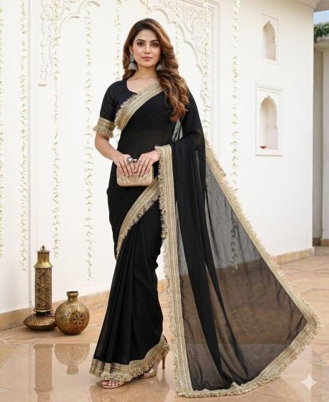 Vastrangan star georgette sarees wholesale surat